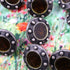 Buttons (Set of 10) - Pewter Studs | Metal | 11mm | Deep Amber